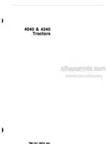 Photo 4 - John Deere 655 755 855 955 756 856 Repair Manual Compact Utility Tractors TM1360