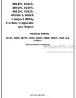 Photo 4 - John Deere 4044M - 4066M 4044R - 4066R Diagnostic And Repair Manual Compact Utility Tractors TM131019
