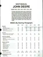 Photo 4 - John Deere 4055 4255 4455 4555 4755 4955 Shop Manual Tractors