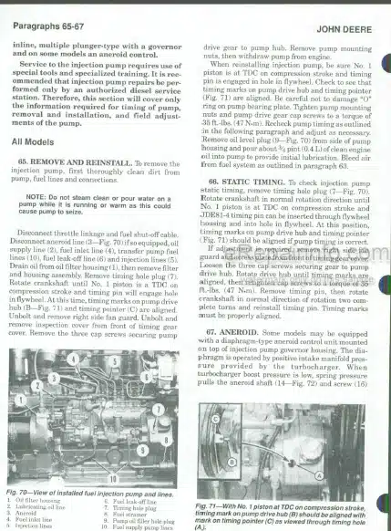 Photo 1 - John Deere 4055 4255 4455 4555 4755 4955 Shop Manual Tractors
