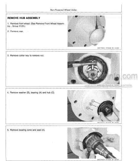 Photo 1 - John Deere 410B 410C 510B 510C Repair Manual Backhoe Loaders TM1469