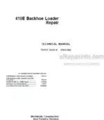 Photo 5 - John Deere 410E Repair Manual Backhoe Loader TM1611