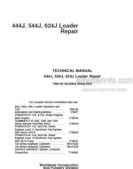 Photo 5 - John Deere 444J 544J 624J Repair Manual Loader TM2136