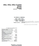Photo 5 - John Deere 450J 550J 650J Repair Manual Crawler Dozer TM2258