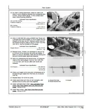 Photo 8 - John Deere 450J 550J 650J Repair Manual Crawler Dozer TM2258