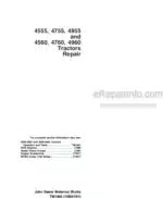 Photo 4 - John Deere 4555 4755 4955 4560 4760 4960 Repair Manual Tractors TM1460