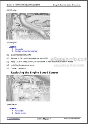 Photo 2 - John Deere 5055E 5065E 5075E 5078E 5085E 5090E Repair Manual Tractors TM801719