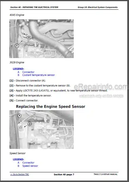 Photo 1 - John Deere 5055E 5065E 5075E 5078E 5085E 5090E Repair Manual Tractors TM801719