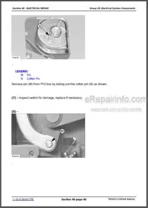 Photo 2 - John Deere 5055E 5065E 5075E Repair Manual Tractors TM900919