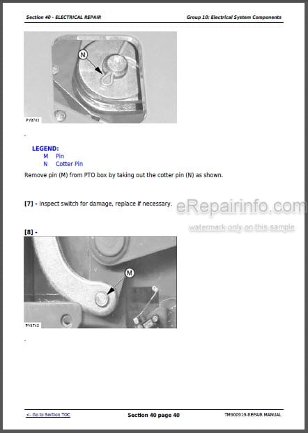 Photo 1 - John Deere 5055E 5065E 5075E Repair Manual Tractors TM900919