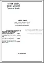Photo 4 - John Deere 5070M 5080M 5090M 5100M Repair Manual Tractors TM402019