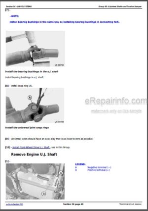 Photo 1 - John Deere 5070M 5080M 5090M 5100M Repair Manual Tractors TM402019