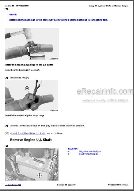 Photo 1 - John Deere 5070M 5080M 5090M 5100M Repair Manual Tractors TM402019