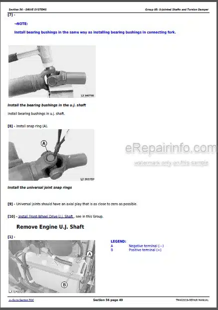 Photo 1 - John Deere 5070M 5080M 5090M 5100M Repair Manual Tractors TM402019