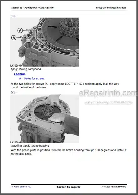 Photo 1 - John Deere 5080R 5090R 5100R 5080RN 5090RN 5100RN Repair Manual Tractors TM401819
