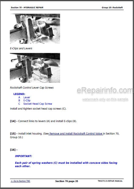 Photo 1 - John Deere 5083E 5093E Repair Manual Tractors TM607019