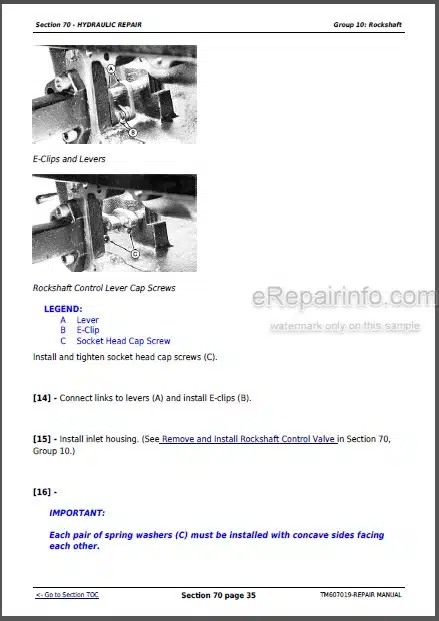Photo 1 - John Deere 5083E 5093E Repair Manual Tractors TM607019
