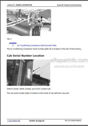 Photo 7 - John Deere 5085E 5090E 5090EL 5100E FT4 Repair Manual Tractors TM134519