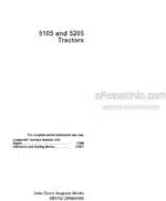 Photo 4 - John Deere 5105 5205 Technical Repair Manual Tractors TM1792