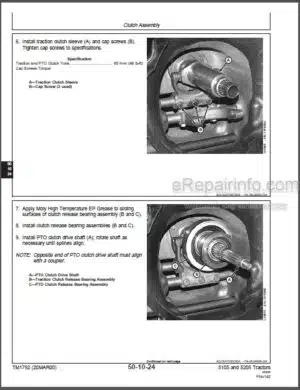 Photo 7 - John Deere 450E 455E Repair Manual Crawler Bulldozer Crawler Loader TM1330