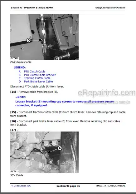 Photo 1 - John Deere 5203S 5303 5403 5503 5310 5310S 5410 5610 Repair Manual Tractors TM900119