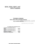 Photo 4 - John Deere 5210 5310 5410 5510 All enclusive Repair Manual Tractors TM1716