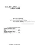 Photo 4 - John Deere 5210 5310 5410 5510 All enclusive Repair Manual Tractors TM1716