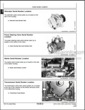 Photo 6 - John Deere 5210 5310 5410 5510 All enclusive Repair Manual Tractors TM1716