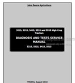 Photo 4 - John Deere 5215 5315 5415 5515 5515 High Crop Diagnosis And Tests Manual Tractors TM4856