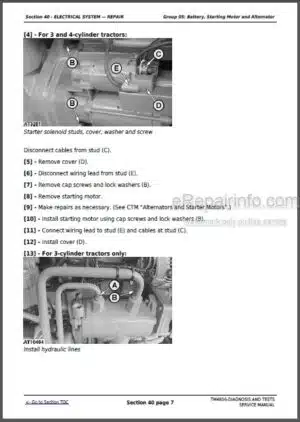 Photo 3 - John Deere 5215 5315 5415 5515 5515 High Crop Diagnosis And Tests Manual Tractors TM4856