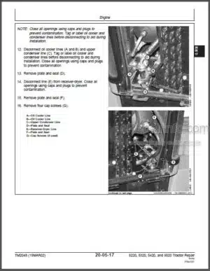 Photo 8 - John Deere 6100-6600 SE6100-SE6400 Repair Manual Tractors TM4493