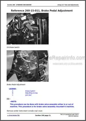 Photo 3 - John Deere 5225 5325 5425 5525 5625 5603 Diagnostic Technical Manual Tractors TM2197