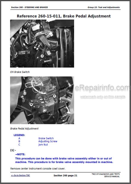 Photo 1 - John Deere 5225 5325 5425 5525 5625 5603 Diagnostic Technical Manual Tractors TM2197