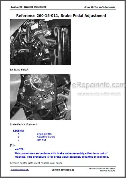 Photo 1 - John Deere 5225 5325 5425 5525 5625 5603 Diagnostic Technical Manual Tractors TM2197
