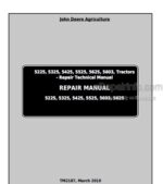Photo 4 - John Deere 5225 5325 5425 5525 5625 5603 Repair Manual Tractors TM2187