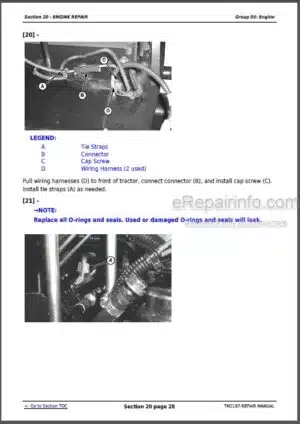 Photo 2 - John Deere 5225 5325 5425 5525 5625 5603 Repair Manual Tractors TM2187