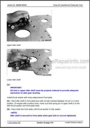Photo 7 - John Deere 644H 644HMH Repair Manual Loader TM1638