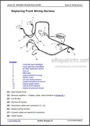 Photo 1 - John Deere 5403 5600 5603 5605 5700 5705 Repair Manual Tractors TM8139