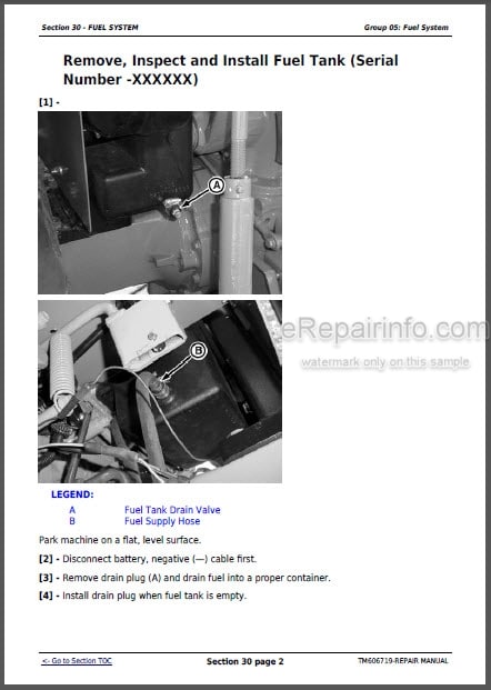 Photo 1 - John Deere 5415 5615 5715 Repair Manual Tractors TM606719