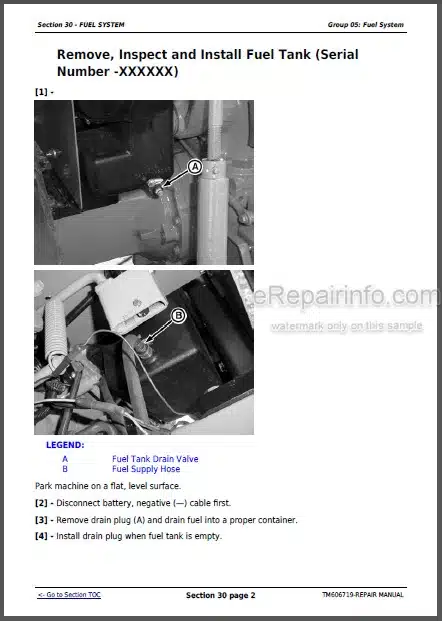 Photo 1 - John Deere 5415 5615 5715 Repair Manual Tractors TM606719