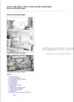 Photo 2 - John Deere 544E 544ELL 544ETC 624E 644E Repair Manual Loader TM1414
