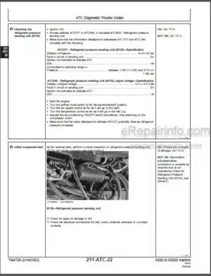 Photo 2 - John Deere 6020 - 6920 6020SE - 6520SE Diagnistic Repair Manual Tractors TM4726