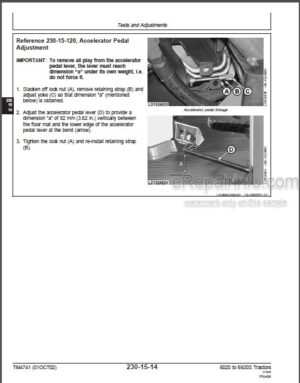 Photo 13 - John Deere 6020 - 6920 6420S - 6920S 6020SE - 6520SE Operation And Tests Manual Tractors TM4741