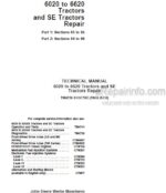 Photo 4 - John Deere 6020 To 6620 SE Series Repair Manual Tractors TM4750