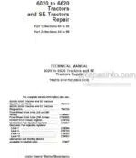 Photo 4 - John Deere 6020 To 6620 SE Series Repair Manual Tractors TM4750