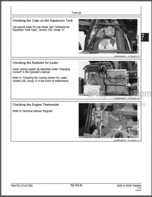 Photo 6 - John Deere 6020 To 6620 SE Series Repair Manual Tractors TM4750