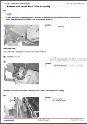 Photo 6 - John Deere 6100D 6110D 6115D 6125D 6130D Tier 0-Tier III-Stage IIIA Repair Manual Tractors TM608819