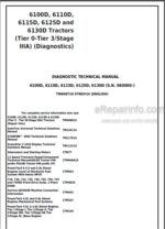 Photo 5 - John Deere 6100D 6110D 6115D 6125D 6130D Diagnostics Technical Manual Tractors TM608719