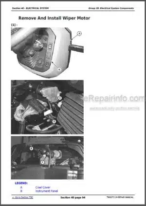 Photo 5 - John Deere 6105D 6115D 6130D 6140D Interim Tier IV Repair Manual Tractors TM607219