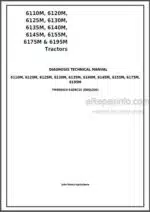 Photo 4 - John Deere 6110M 6120M 6125M 6130M 6135M 6140M 6145M 6155M 6175M 6195M Diagnosis Manual Trctors TM408419